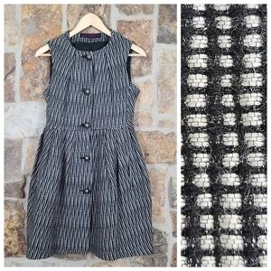 Martin Grant S SMALL Wool Mesh Tweed Dress